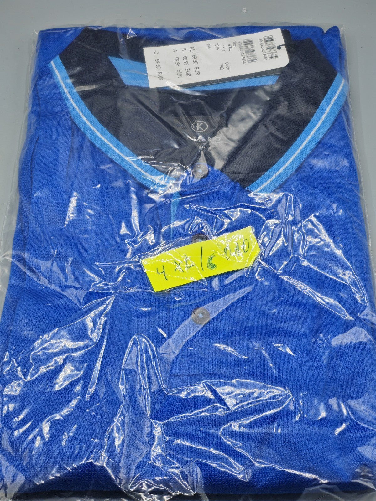 Kitaro Men Poloshirt Blau 4XL